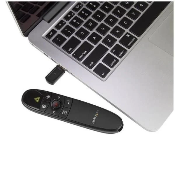 Startech.com telecomando per presentazione powerpoint wireless - presentatore senza fili con puntatore laser rosso fino a 27m - PRESREMOTE