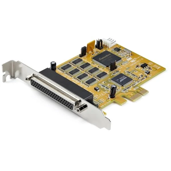 Startech.com scheda seriale pci express a 8 porte - scheda adattatore seriale pcie rs232 - scheda di espansione/controller card seriale db9 9pin - 16c1050 uart - protezione sovratensioni esd 15kv - windows - PEX8S1050