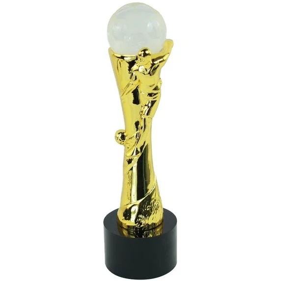 Trofeo Sportivo Oro (Coppa) 31 cm in Resina Dorata idea Regalo per Premiazioni Tornei Calcio, Calcetto, Capocannoniere, Bomber Tifosi ecc