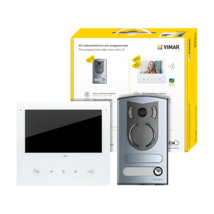 Kit Videocitofonico Mono/Bifamiliare 2 Fili Vimar Elvox Plus – K40517/M