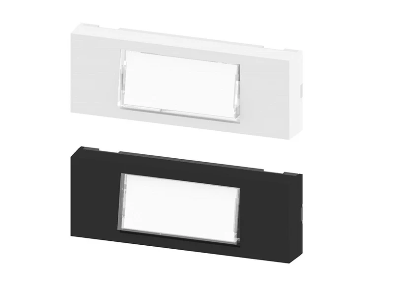 Pulsante Portanome Illuminabile Zippo per Impianti a Campanello 1P NO Bianco – 22901B