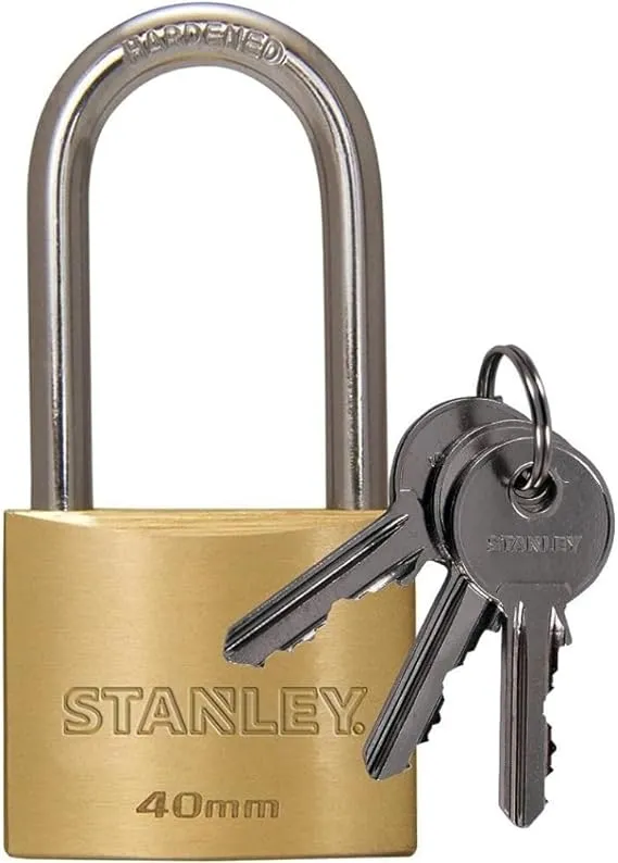 Lucchetto Stanley in Ottone 40 mm Arco Lungo – 81113371401
