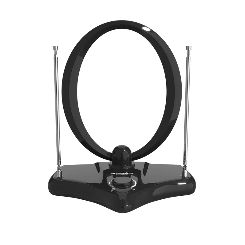 Superior Electronics Antenna TV da Interni Amplificata - Indoor Pro, HD/Full HD/Ultra HD, DVB-T2 Ready, Filtro 5G LTE Casa Camper - SUPNAO001 (Copia)