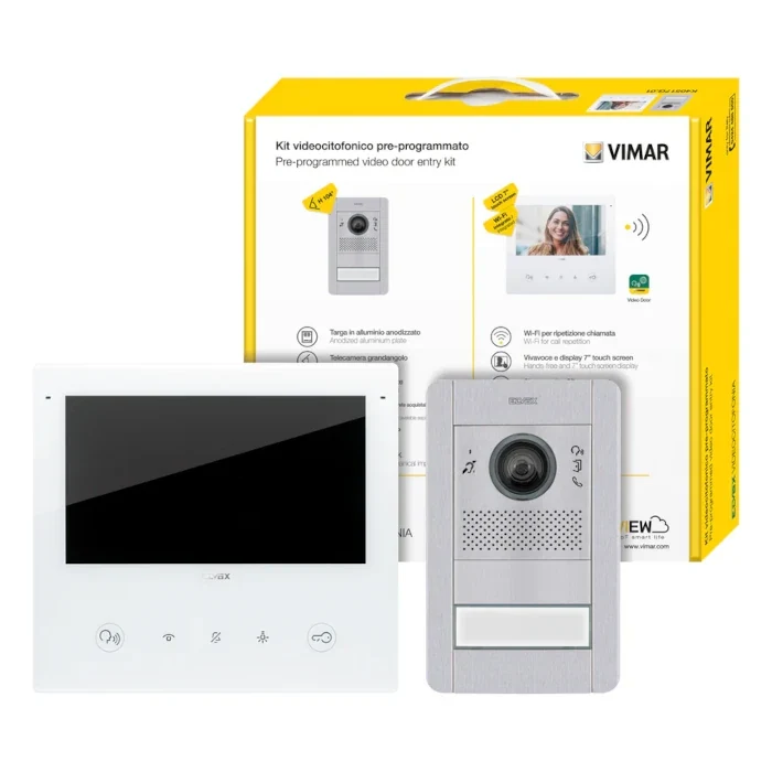 Kit Videocitofonico Mono/Bifamiliare 2 Fili Vimar Elvox Plus – K40517G.01