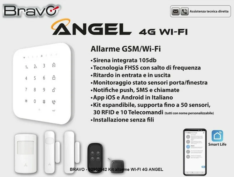 Sistema di Allarme Angel 4G Wi-Fi Bravo – 92902942