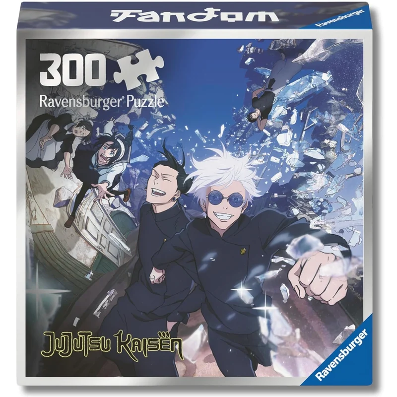 Ravensburger - Puzzle 300 Pezzi Jujutsu Kaisen- Puzzle Manga + Postcard