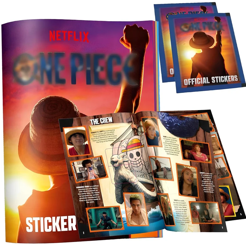 Diramix - Stickers One Piece Starter Pack Album + 2 Bustine Netflix (CAR3111)