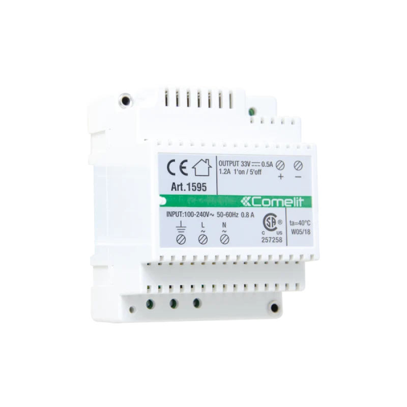 Alimentatore Comelit 100-240Vac 33Vdc per Pulsantiere Esterne – 1595