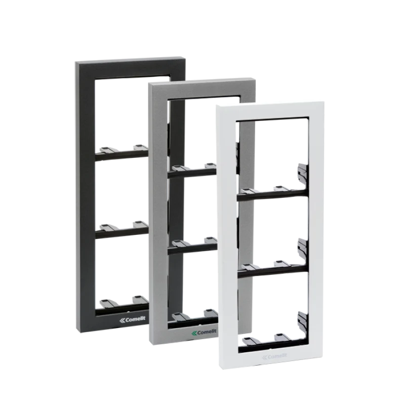 Telaio 2 Moduli Comelit Ikall con Cornice Antracite – 3311/2A