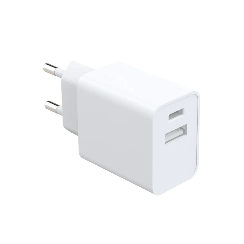Adattatore da Rete Alcapower Bianco 100-240V USB + USB Type-C 18W – 950058