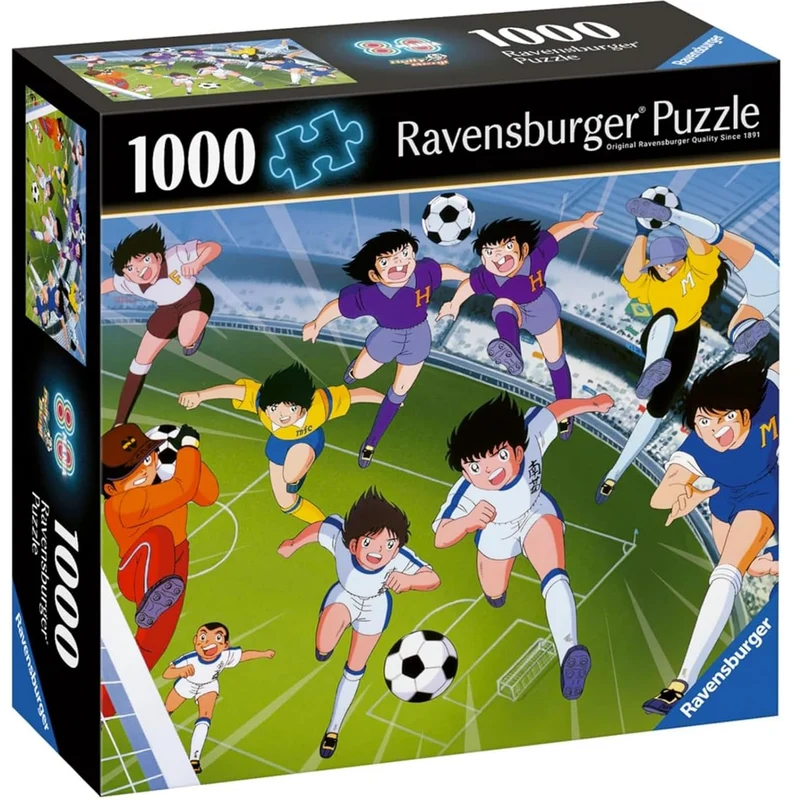 Ravensburger - Puzzle 1000 Pezzi Holly e Benji - Puzzle Manga + Poster Incluso