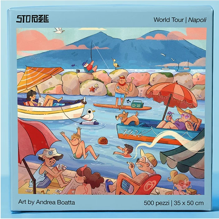Stopuzzle - Puzzle 500pz World Tour Napoli (Mergellina) - 30x50 cm