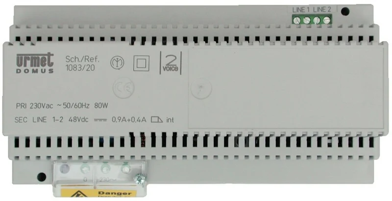 Alimentatore Urmet per Sistema 2Voice 80W – 1083/20A