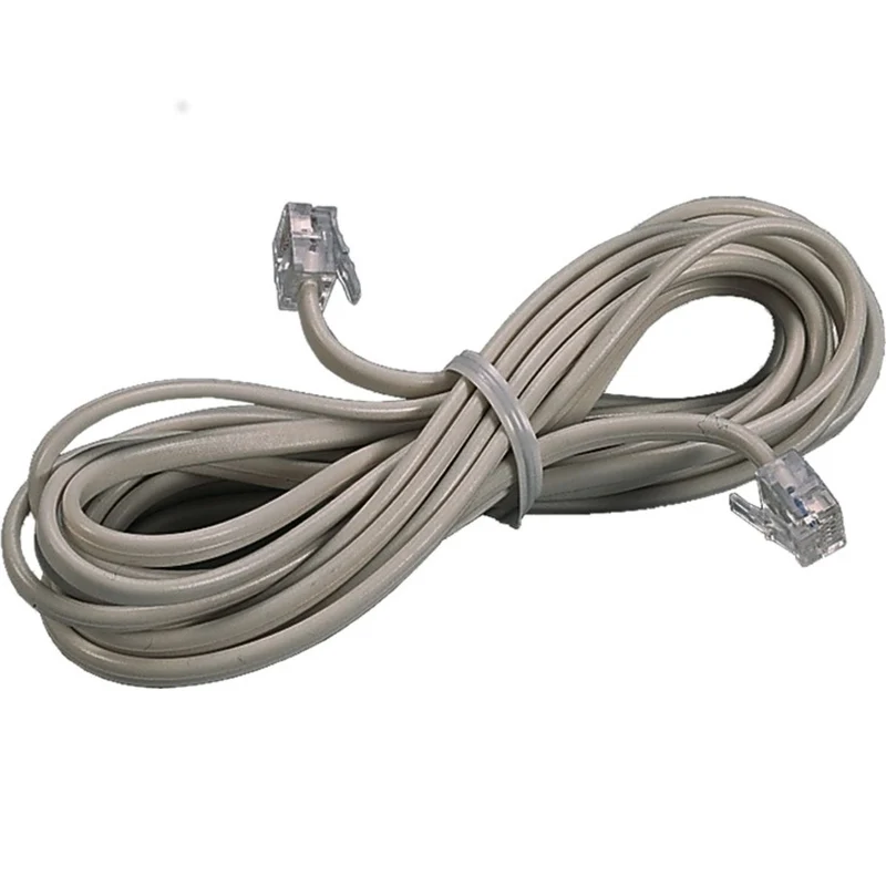 Prolunga Telefonica Lineare Fanton 3 m 4 Conduttori con Plug RJ11 Avorio – 21280
