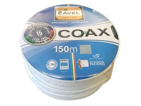 Cavo Coassiale Cavel SAT501 75 Ohm Ø5 mm Matassa da 150 m – SAT501-150