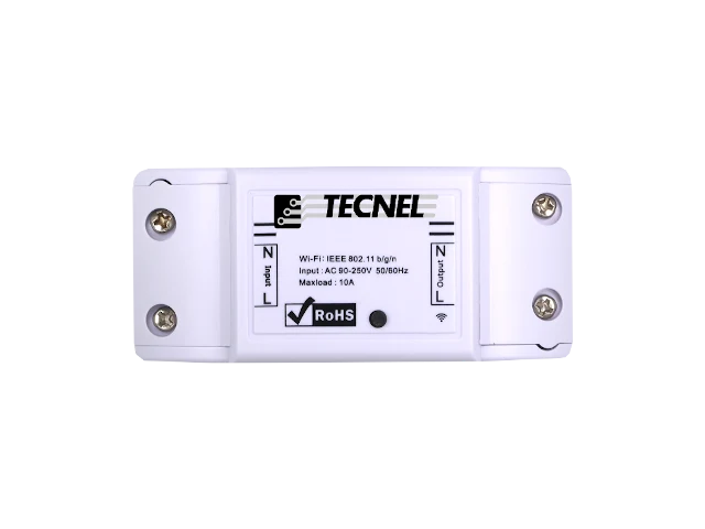 Relè Passo-Passo 10A 230V Push + Wi-Fi Tecnel – TE7641WF