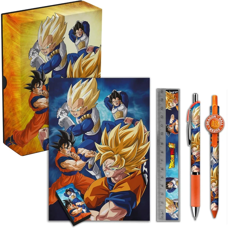 Dragon Ball Super: Scatola Regalo Set Di Cancelleria A Tema Goku e Vegeta