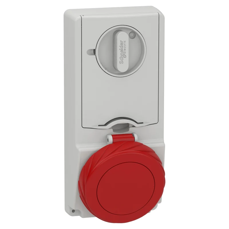 Presa da Incasso Interbloccata con Fusibile Schneider Unika IP65 32A 380V 3P+T – 82196