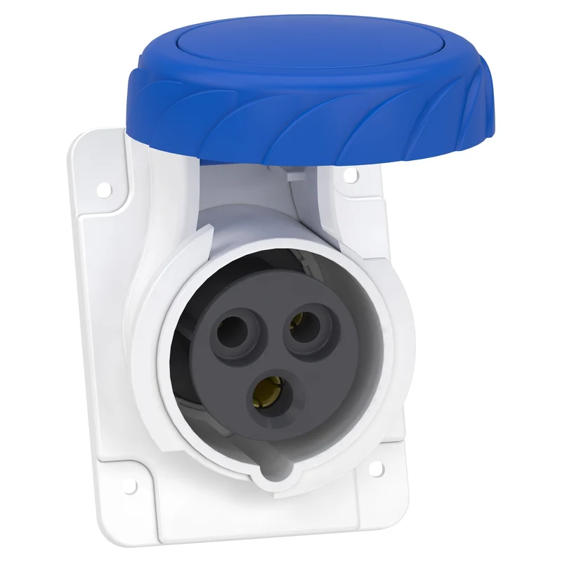 Presa Fissa BT da Incasso Inclinata Schneider Pratika IP67 16A a Cablaggio Rapido