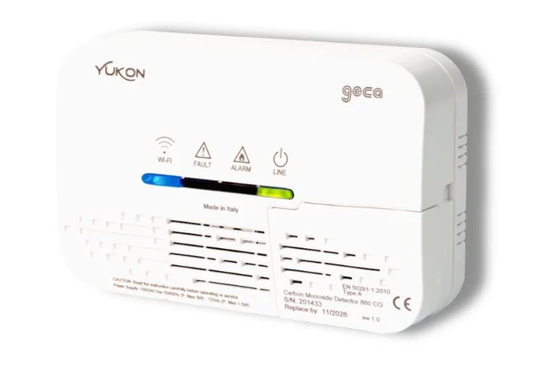 Rilevatore Monossido di Carbonio Geca Yukon 860 CO Wi-Fi con Segnale Acustico e Visivo – 38602627