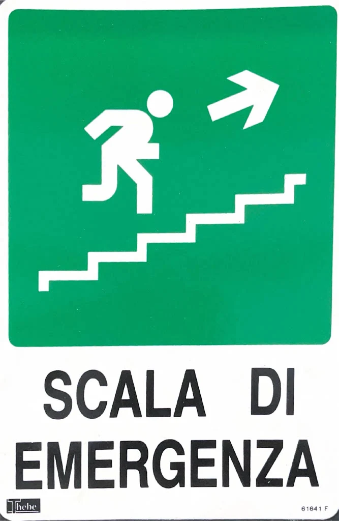 Cartello “Scala di Emergenza”