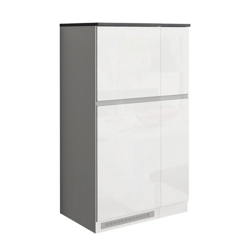 Set mobile Porta frigo con Portaspezie 90X60X164,5cm - NAUTILUS