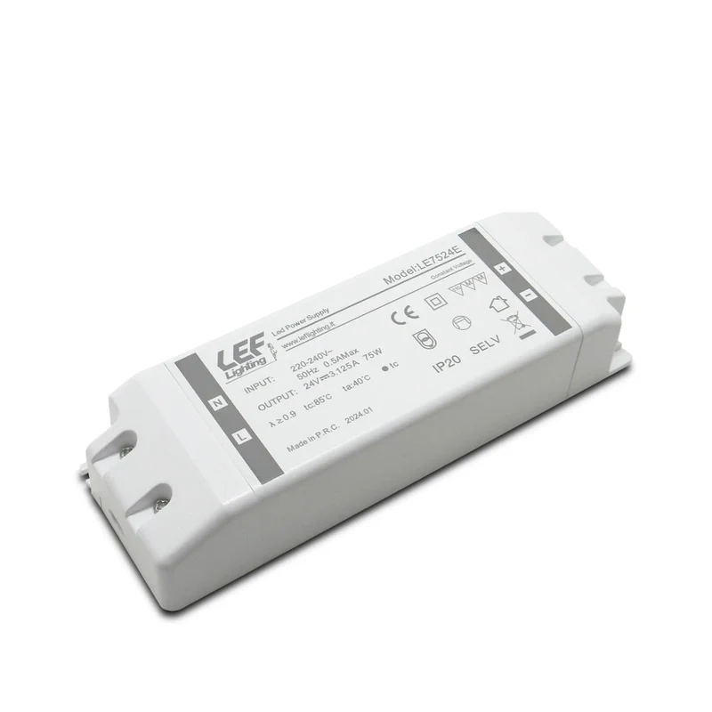 Alimentatore LED Lef Lighting a Tensione Costante 100W 24Vdc Flat – LE10024FLAT