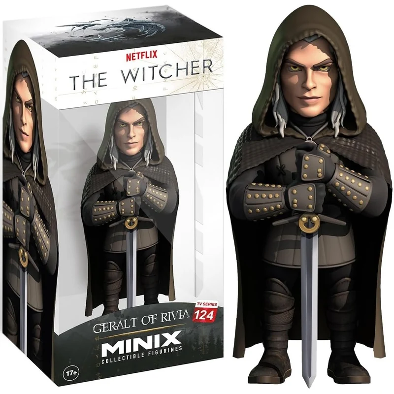 Minix: Netflix The Witcher (124) Geralt Of Rivia S3 Figure 12Cm Statuetta PVC