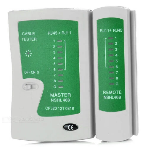 Tester Cavo Di Rete Lan Telefonico Rj45 / Rj11 / Rj12 Network Ethernet
