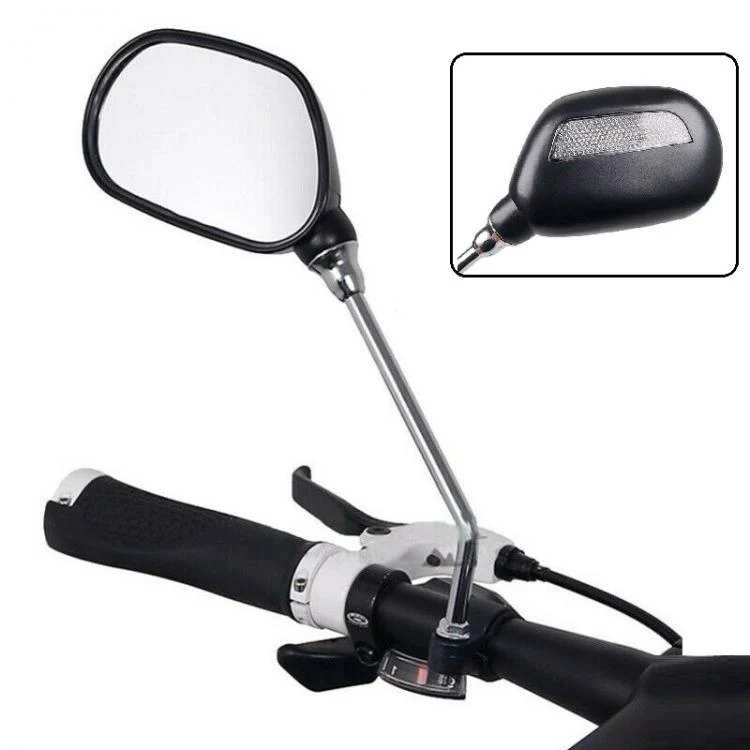 Specchietto Rigido Bici Retrovisore Catarifrangente Specchio Bicicletta Sinistro