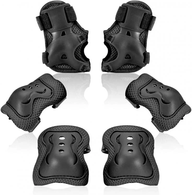 Set Protezioni Bambini Polsi Ginocchiere Gomitiere Bici Bicicletta Pattini Skate
