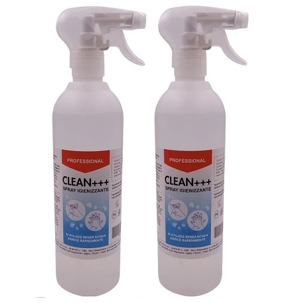 Professional Clean++ Spray Igienizzante 750Ml X2 Ambienti Casa Tessuti Superfici