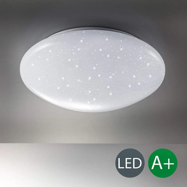 Plafoniera Led 15W Forma Circolare Effetto Cielo Stellato Brillantini Lampadari