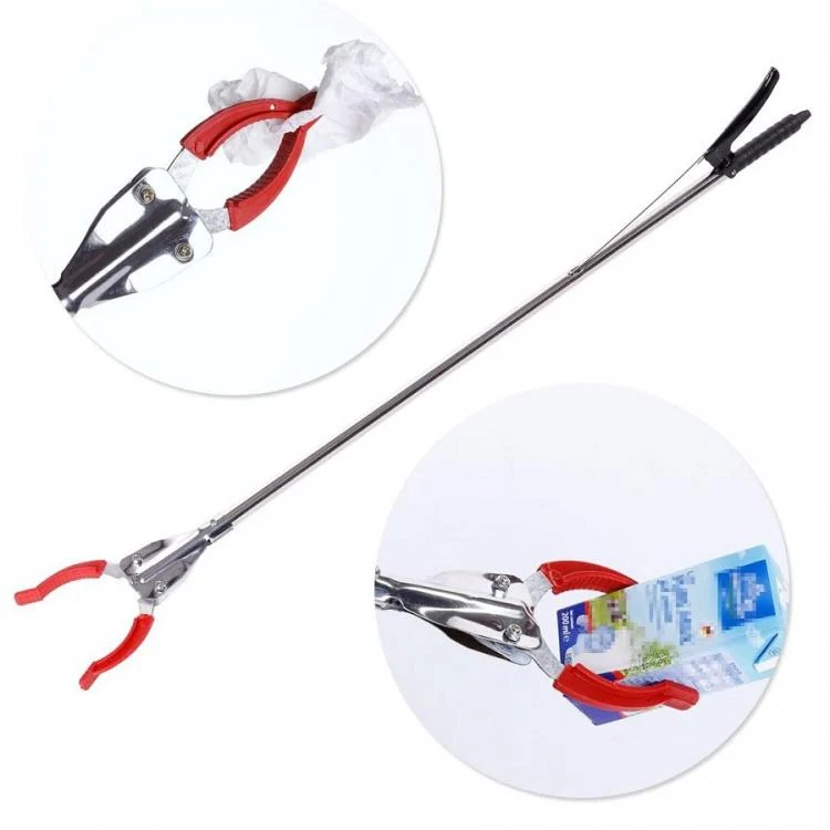 Pinza Bastone Prenditutto Raccogli Oggetti Prendi Rifiuti Asta Raccolta 90Cm