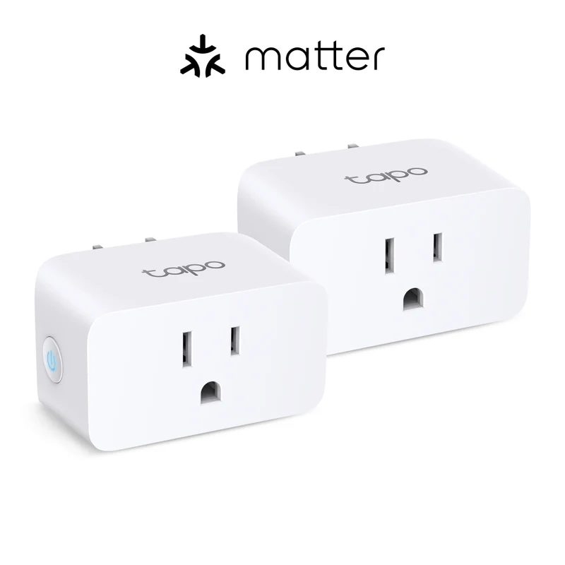 Matter-Certified Energy Monitoring Smart Plug Mini, Tapo P110M(2-Pack)