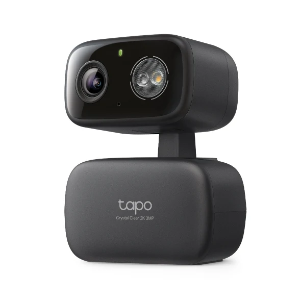 2K Pan/Tilt Indoor/Outdoor Security Camera, Tapo C217 HybridCam 360 (Black)