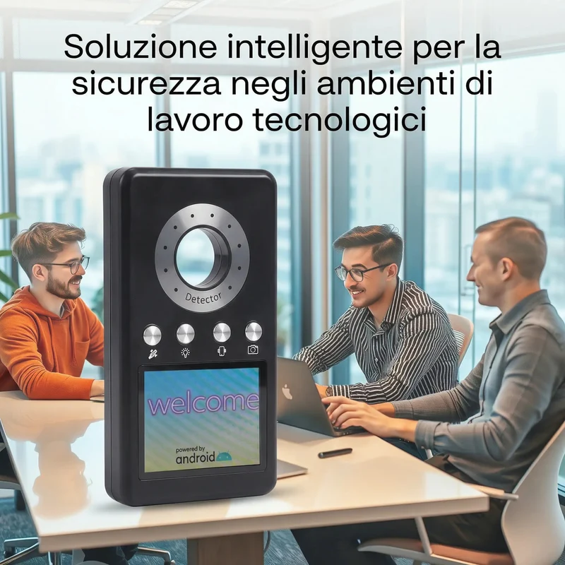 (DC-V1)Rilevatore di Microspie Professionale, Scanner Antispia - Localizza Telecamere Nascoste, Microfoni GSM, GPS Tracker e Segnali RF (10MHz-12GHz) con monitor LCD e camera scan