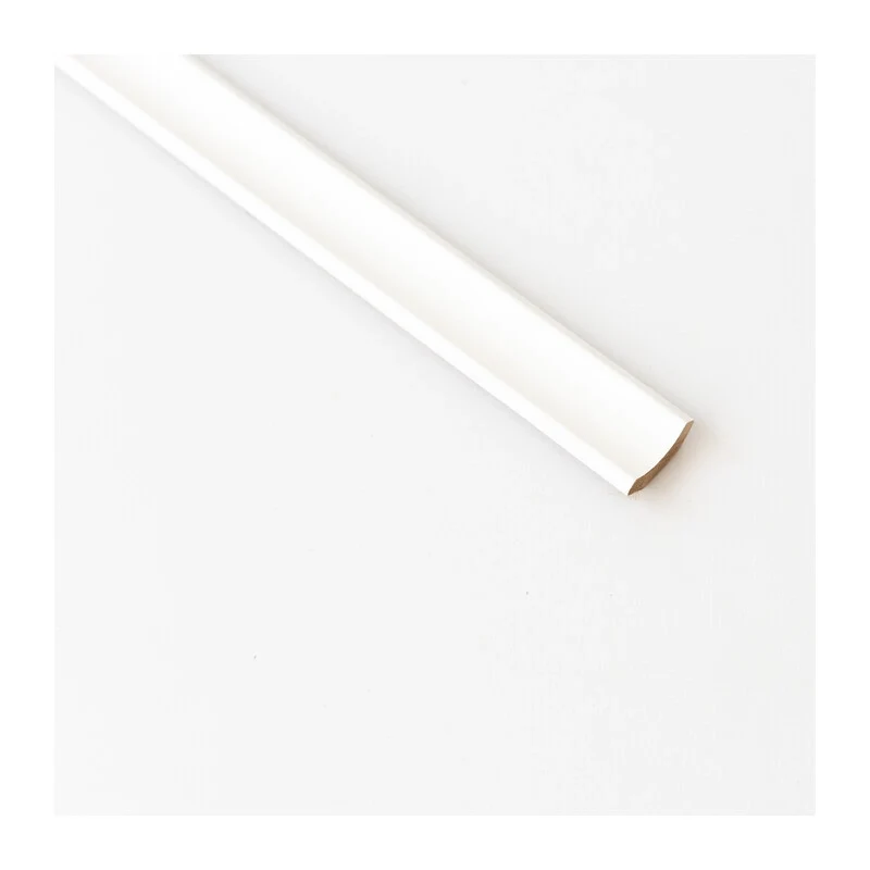 Sguscio 22 x 22 mm Liscio MDF 240 cm Bianco 10 Pezzi