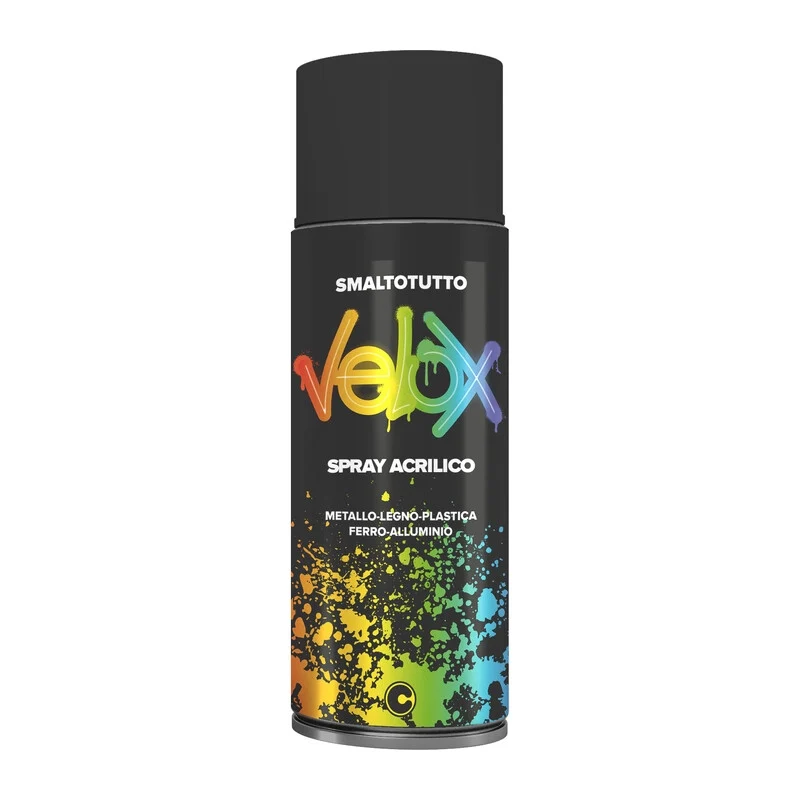 Velox Spray Acrilico Marrone Cioccol RAL 8017 Ital G.e.t.e 6 Pezzi