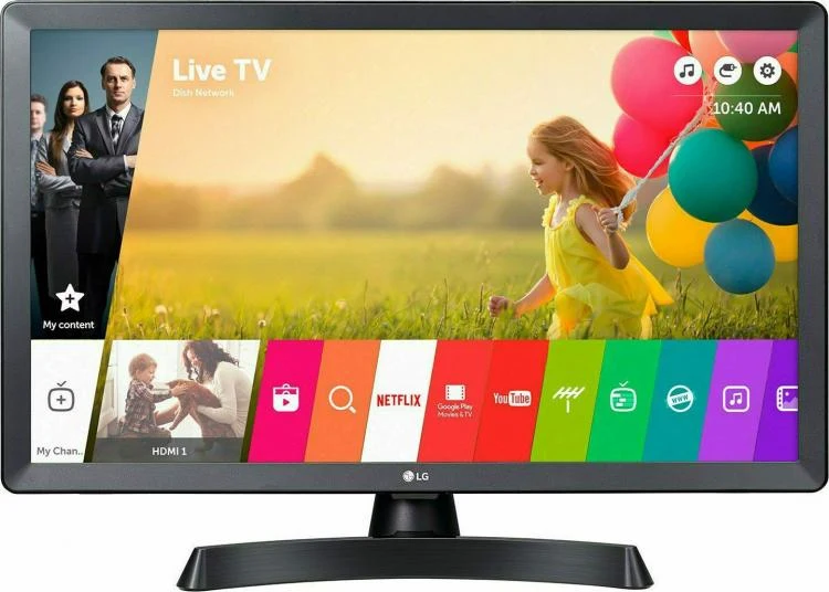 Lg Smart Tv 28Tn515S Led Full Hd Monitor Dvb |Vetro Rotto Per Pezzi Di Ricambio|