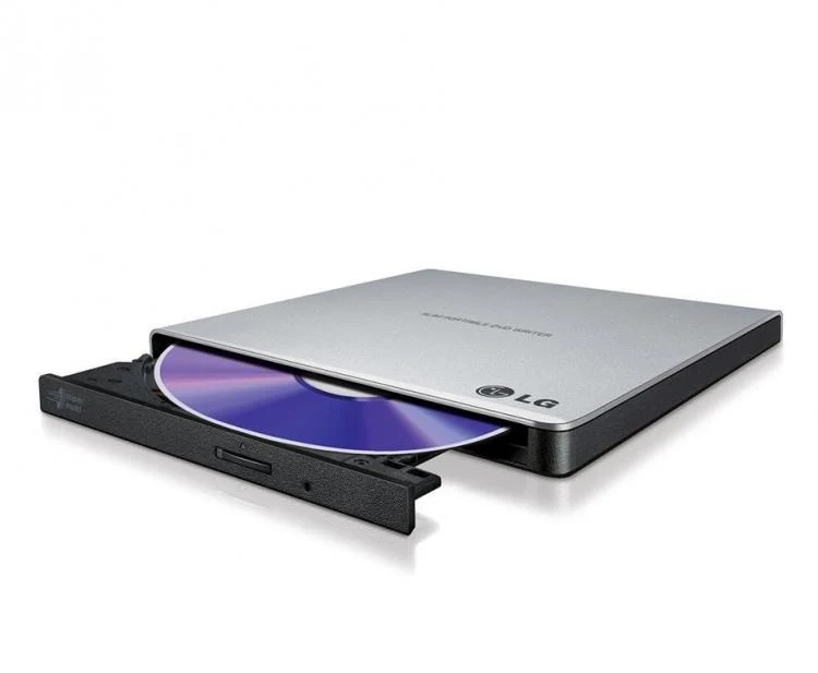 Lg Hitachi Masterizzatore Dvd Esterno Gp57Es40 Ultraslim Usb 2.0 Silver Argento