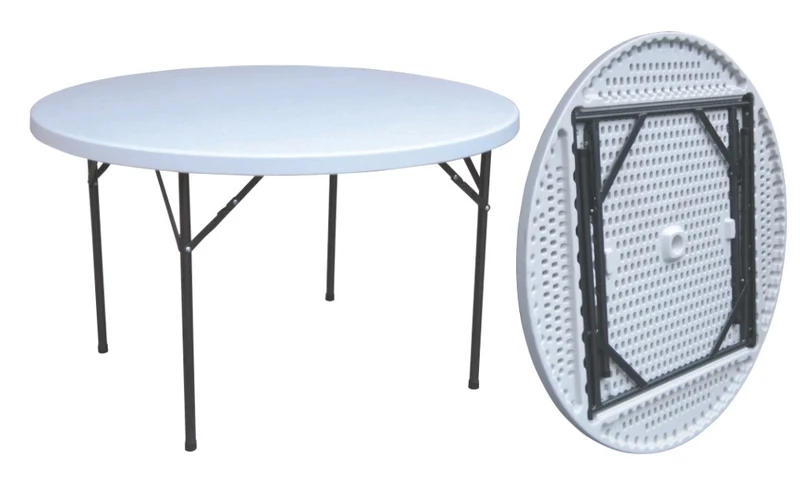 Tavolo in Acciaio e Hdpe Pieghevole D 152 cm i Giardini del Re