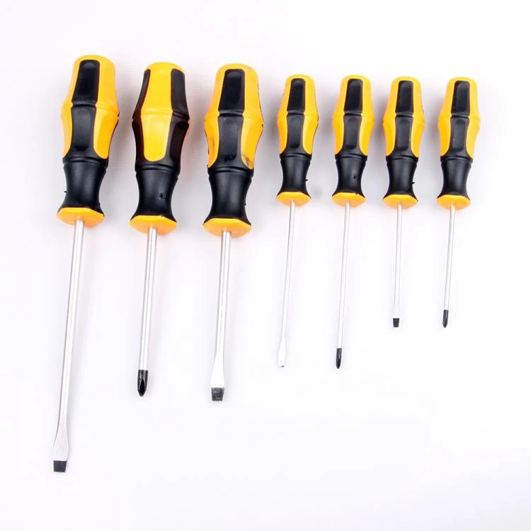 Kit Set 7 Cacciaviti A Taglio Croce Phillips Serie Giraviti Con Punta Magnetica