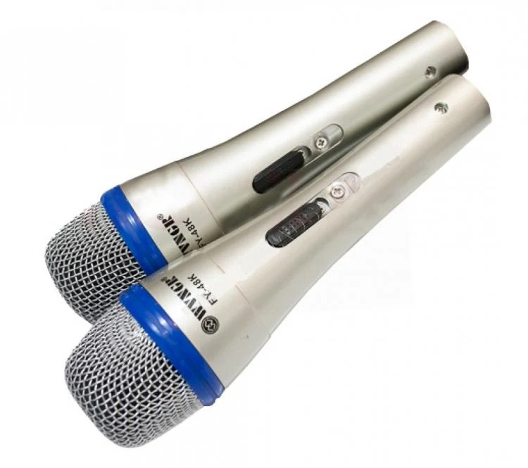 COPPIA DI MICROFONI 2 MICROFONO PROFESSIONALE UNIDIREZIONALE CON CAVO 3MT FILO