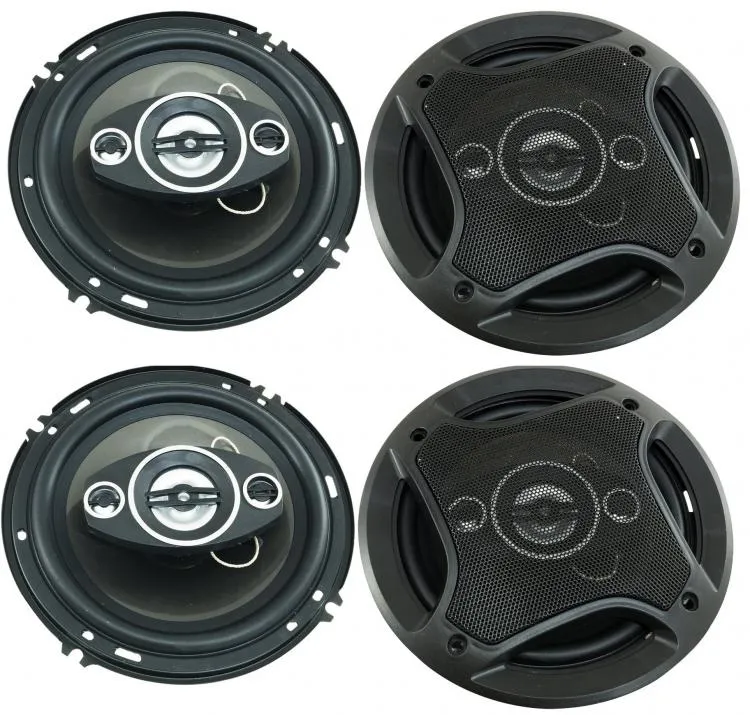 COPPIA CASSE ALTOPARLANTI AUTORADIO AUTO SPEAKER WOOFER STEREO 2 VIE 250W 10CM