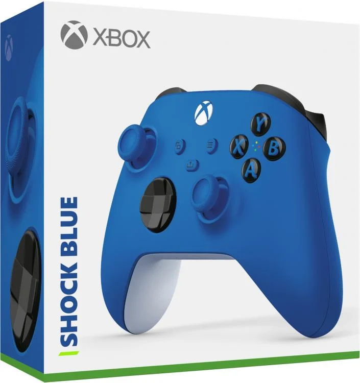 Controller Microsoft Xbox Serie X/S Blue Shock Pad Wireless One Joypad Blu Nuovo