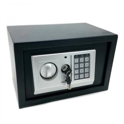 Cassaforte Muro Incasso Elettronica 31x20x20 Combinazione Numerica Chiave Hotel