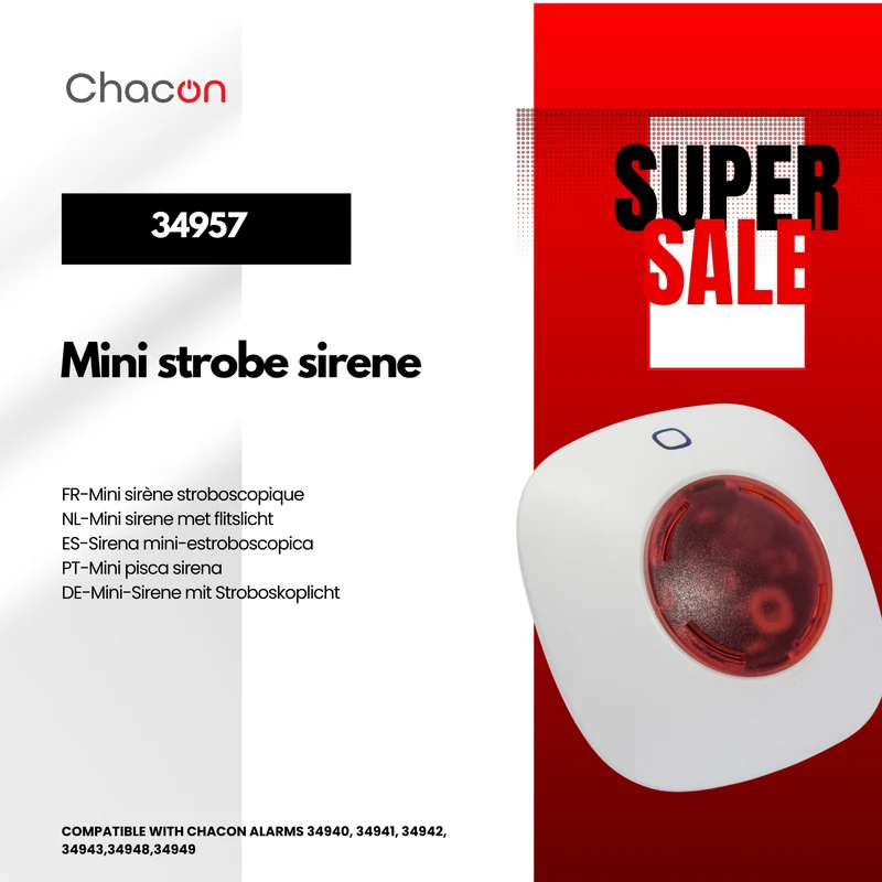 Indoor siren with flash - Wireless