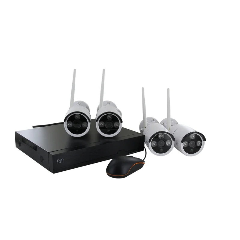 NVR DiO wireless video surveillance kit + 4 cameras