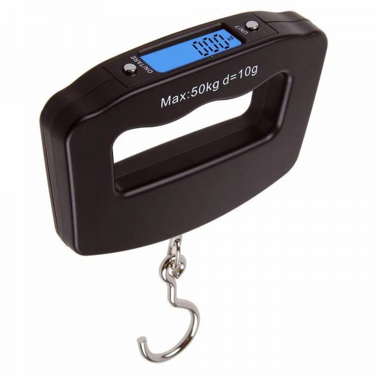 BILANCIA DA VIAGGIO 10g-50Kg PORTATILE PESA VALIGIE BAGAGLI display digitale LCD